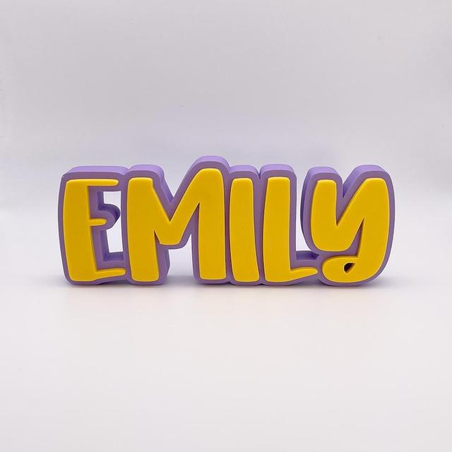 Custom 3D Printed Nameplate